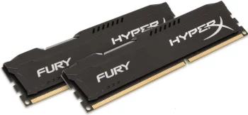Оперативная память DIMM 16 Гб DDR3 1866 МГц HyperX Fury (HX318C10FBK2/16) PC3-14900, 2x8 Гб KIT(HyperX Fury)