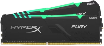 Оперативная память DIMM 32 Гб DDR4 3200 МГц HyperX Fury RGB (HX432C16FB4AK2/32) PC4-25600, 2x32 Гб